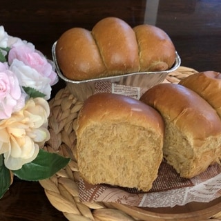 ミニパウンド型で簡単❤️ミルクティー食パン